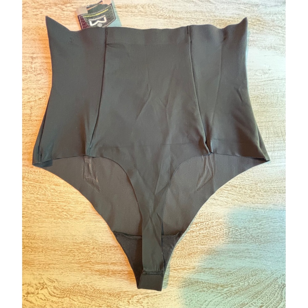 Maidenform Large High Waist Thong Women Black SES200 Extra Firm - Picture 2 of 3